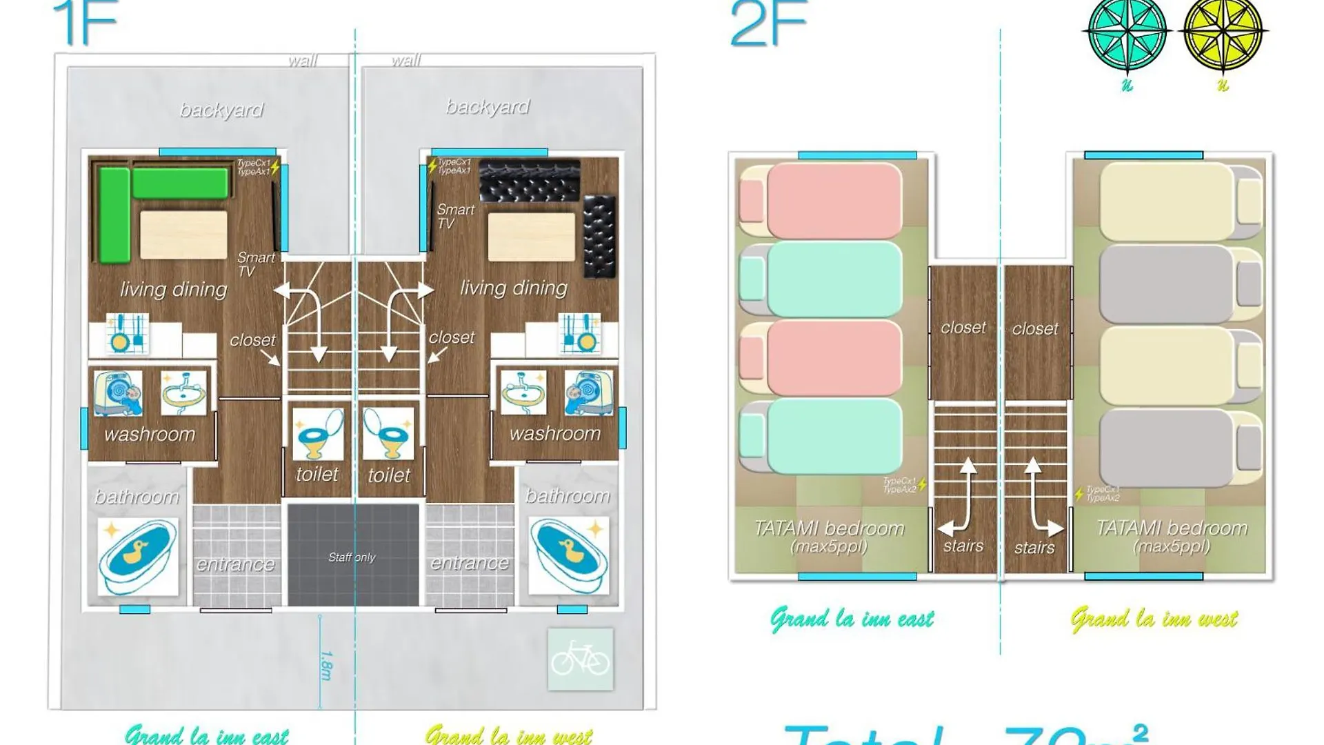 게스트하우스 Grand La Inn East 교토